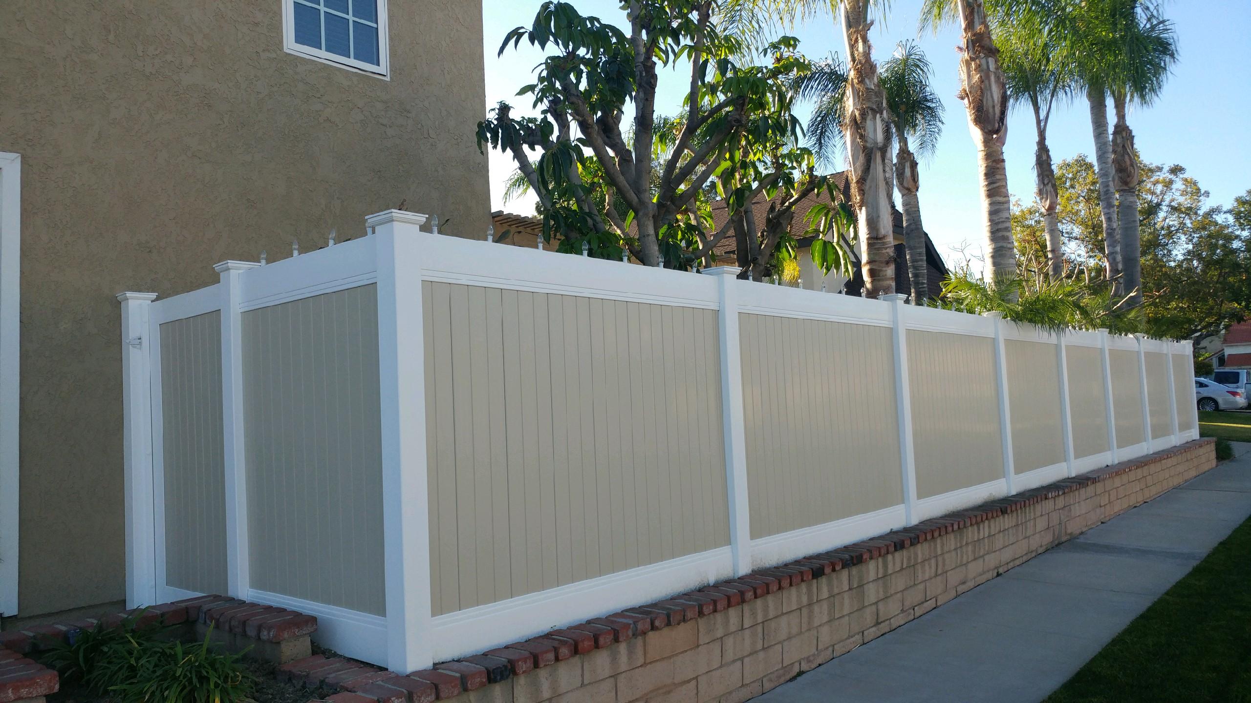 wood fences panel in orange county - the fencing pro